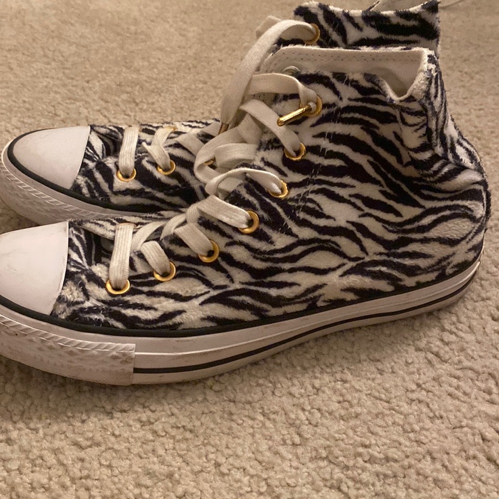 Zebra Print Converse - image 1